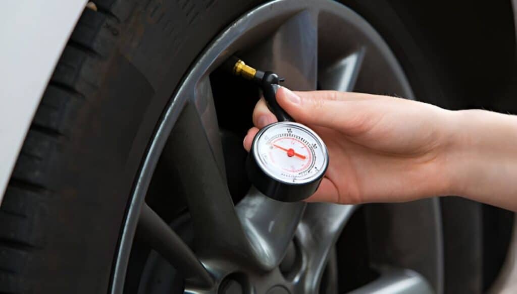 Checking Tire Pressure-