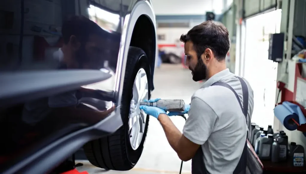 Changing the Tire Without Elevating the Vehicle-How to Change a Tire Without a Jack