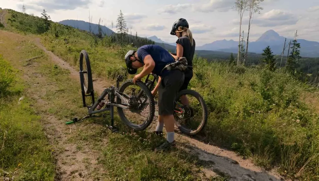 Fix a Flat Tire While Riding