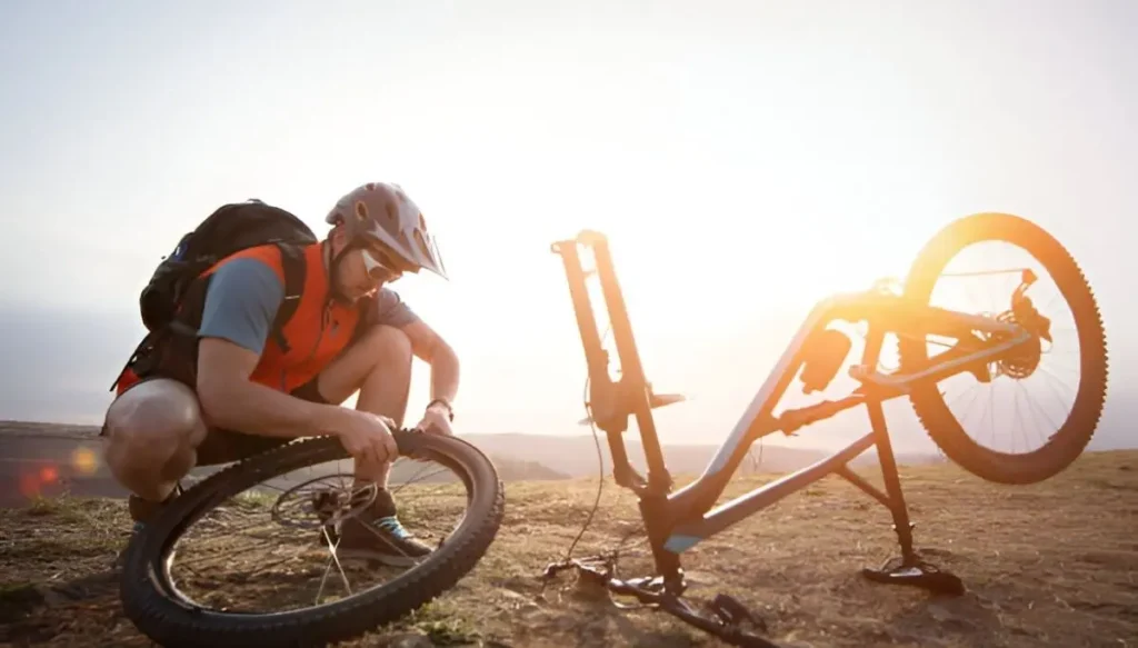 Flat Tires on Bicycle 